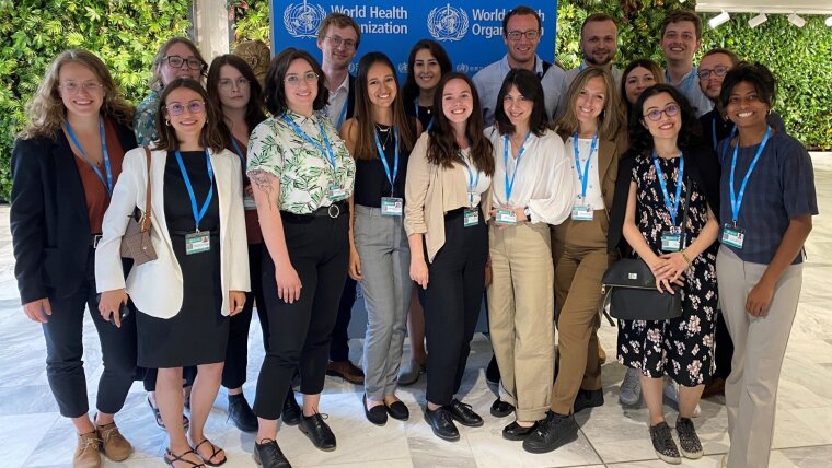 IOCM group photo at the WHO HQ